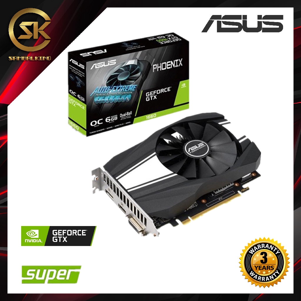 Asus Phoenix GeForce GTX 1660 SUPER OC edition 6GB GDDR6 Graphics