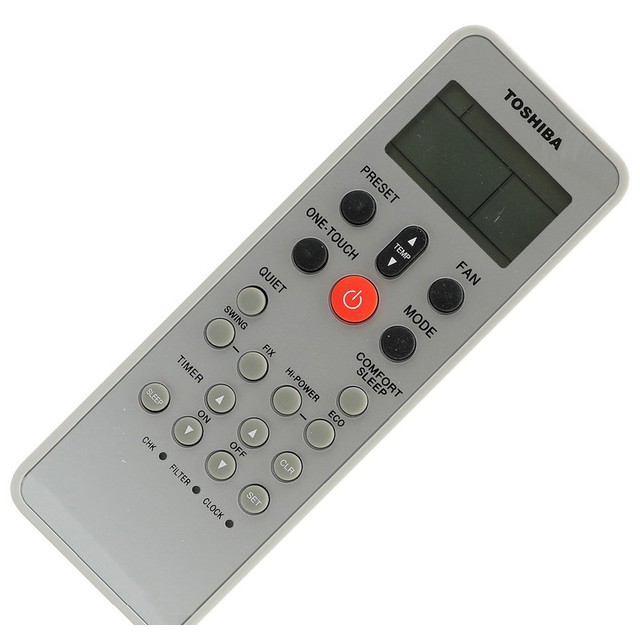 CLVIZCXOM Telecomando di ricambio per aria condizionata, compatibile con Toshiba RAS-B10N3KV2-E1 RAS-B13N3KV2-E1 WH-TA03NE WH-TA04NE WH-TA05LE WH-TG01NE RAS-B10N3KV2 RAS-B13N3KV2 RAS-B16N3KV2