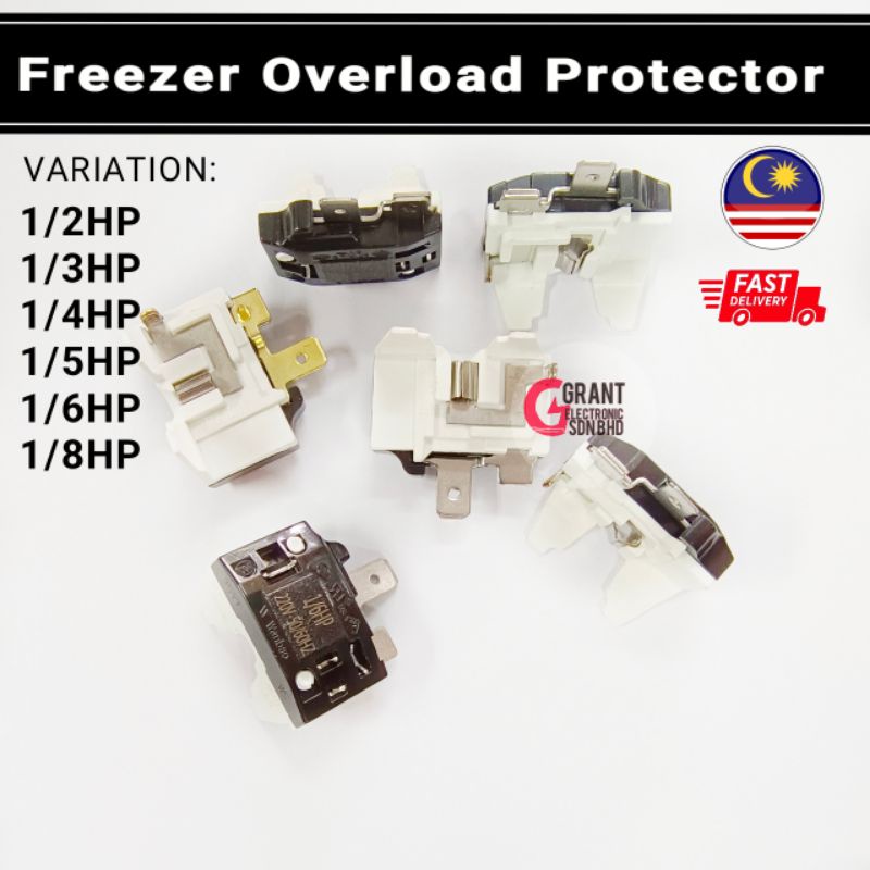 REFRIGERATOR FRIDGE FREEZER COMPRESSOR PTC OVERLOAD PROTECTOR | Shopee ...