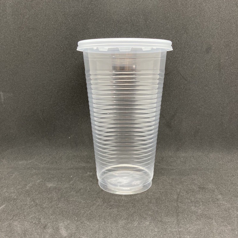 TAPAU - EC 22oz PP Cup with Flat Lid [ 100sets± ] A22C - 22oz ...