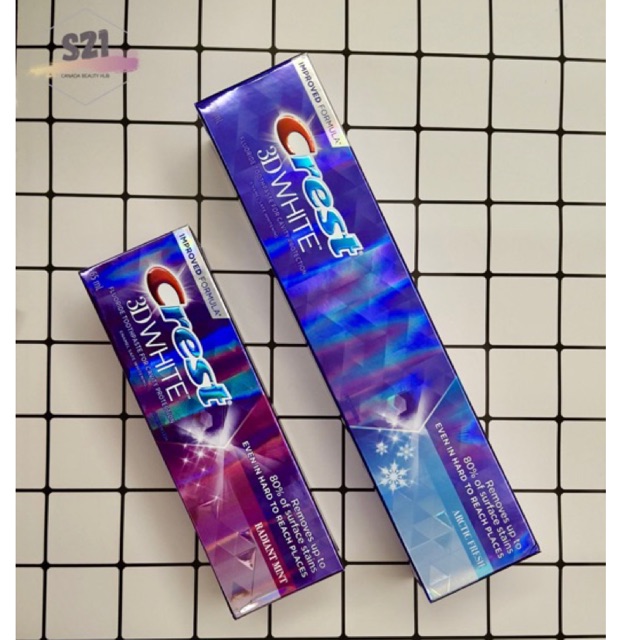 [Canadian version] Crest 3D White Toothpaste 65 - 135ml | Shopee Malaysia