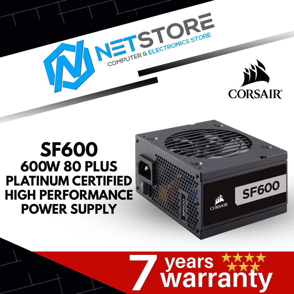 CORSAIR SF Series™ SF600 — 600 Watt 80 PLUS® Platinum High Performance SFX POWER SUPPLY CP-9020182-UK | Shopee Malaysia
