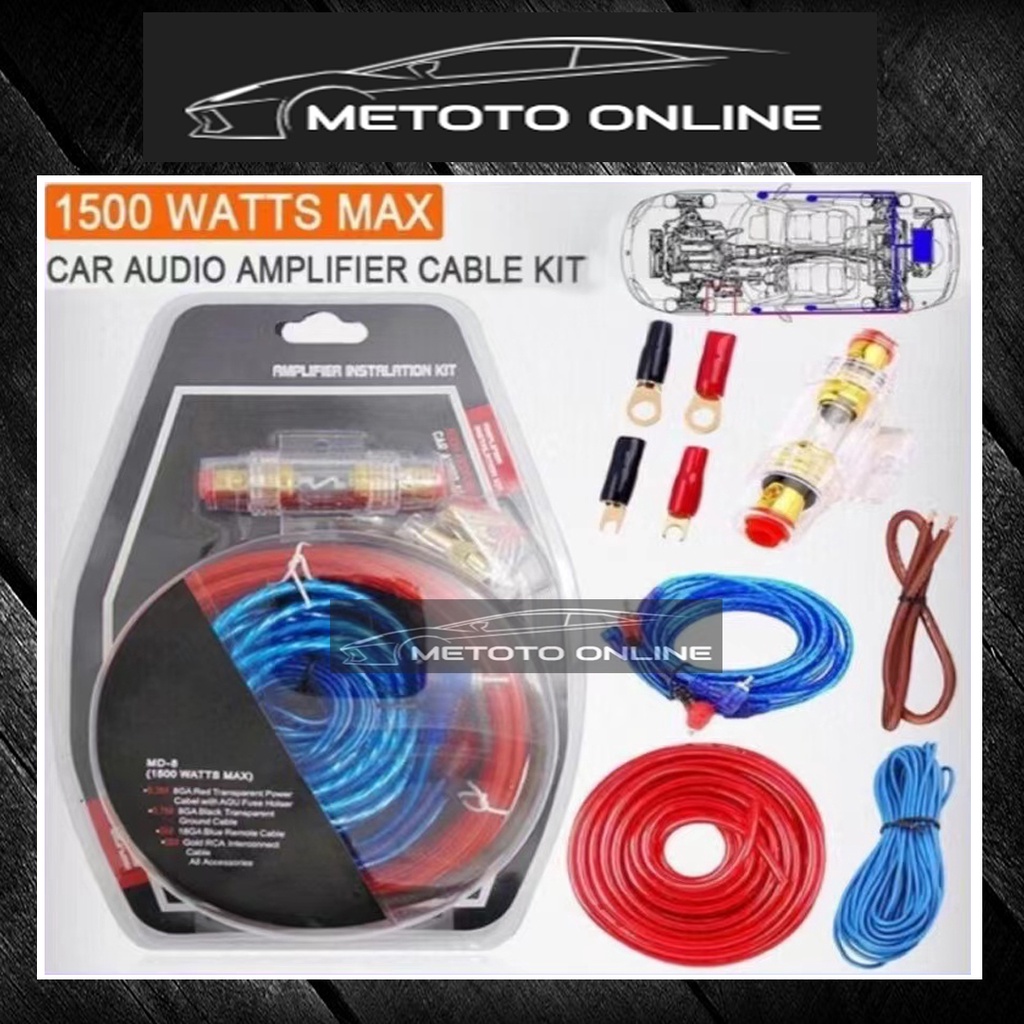 thumbnail image 2 of Metal 800W 14GA Car Audio Subwoofer Amplifier AMP Wiring Fuse Holder 2 of 10