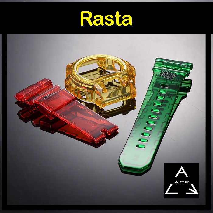 Bezel Ga110 Rasta BlackAceOnline G SHOCK Rasta Custom Design Jelly
