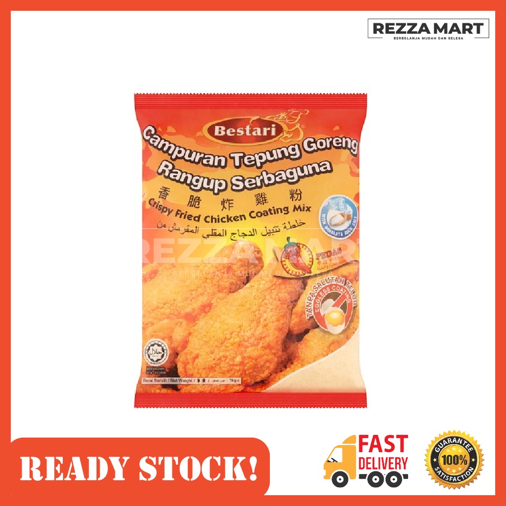 BESTARI Tepung Goreng Original/Spicy 1KG Shopee Malaysia