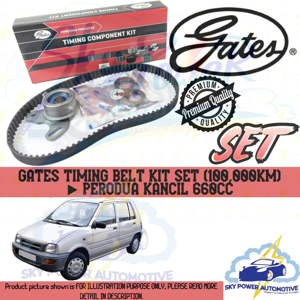 PERODUA KANCIL 660CC GATES TIMING BELT KIT SET (100,000KM) Shopee Malaysia