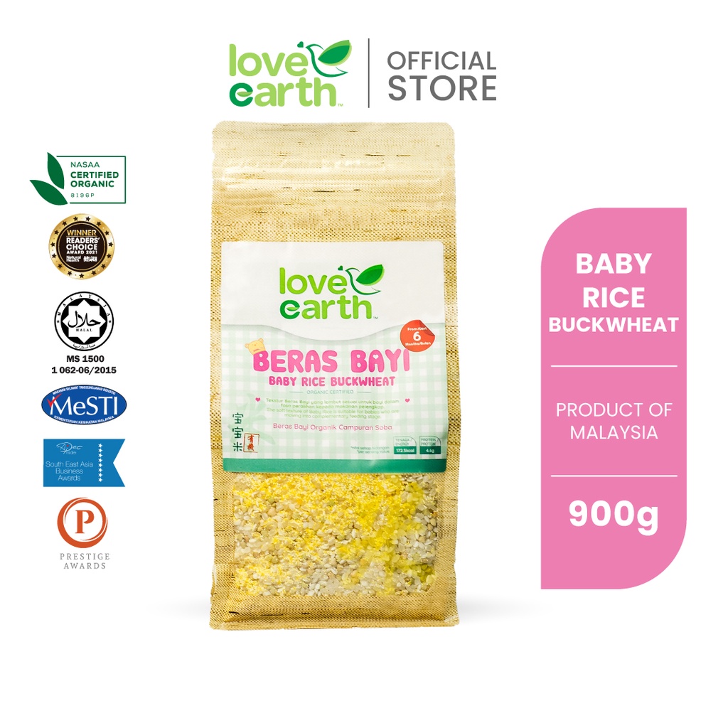 Organic baby store rice love earth