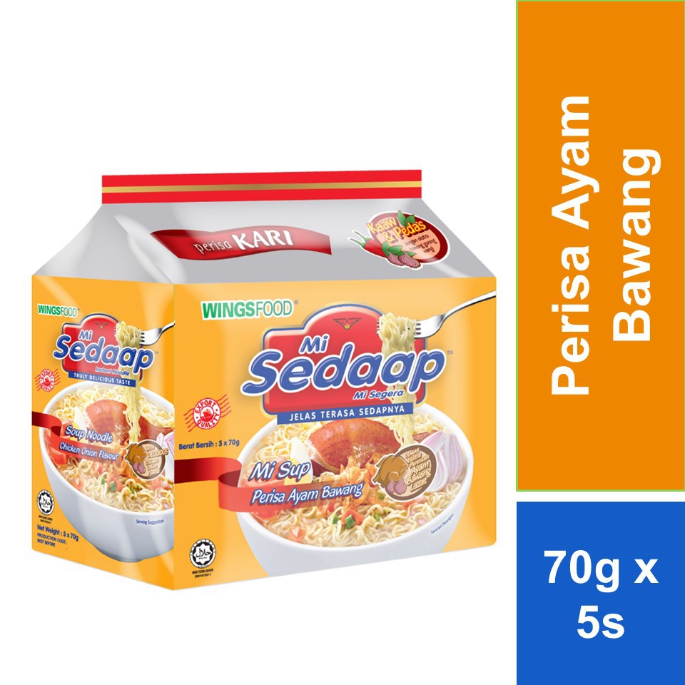 Mi Sedaap Soup Ayam Bawang 70g X 5 Shopee Malaysia