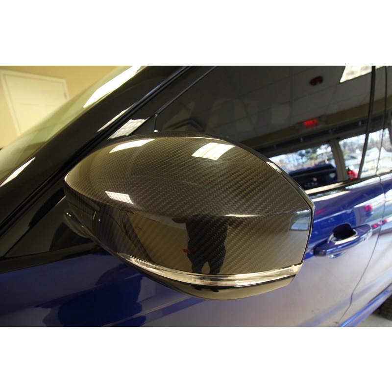 Land Range Rover sport SVR Carbon fiber side mirror cover lip bodykit ...