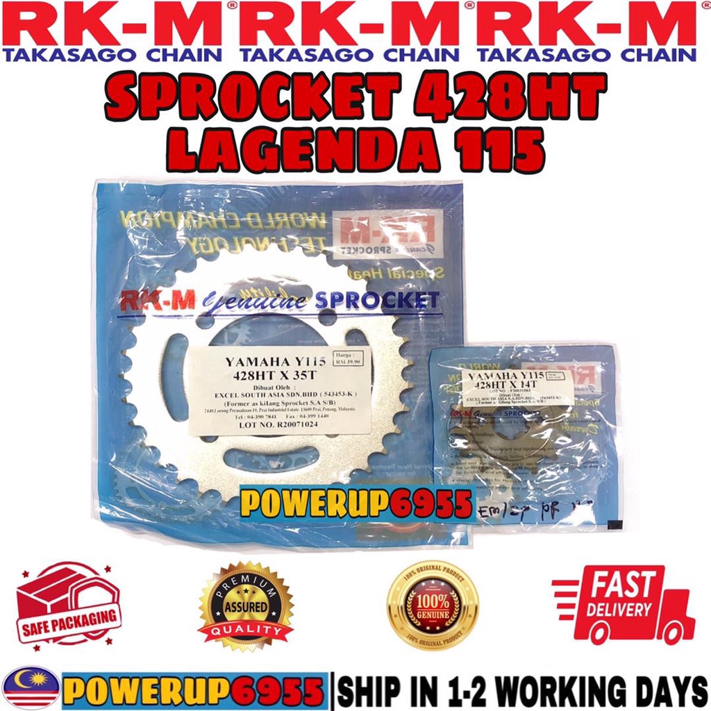 428 428HT RKM SPROCKET SPOCKET LAGENDA 115 SRL115 Y115 SPROCKET SPOCKET ...