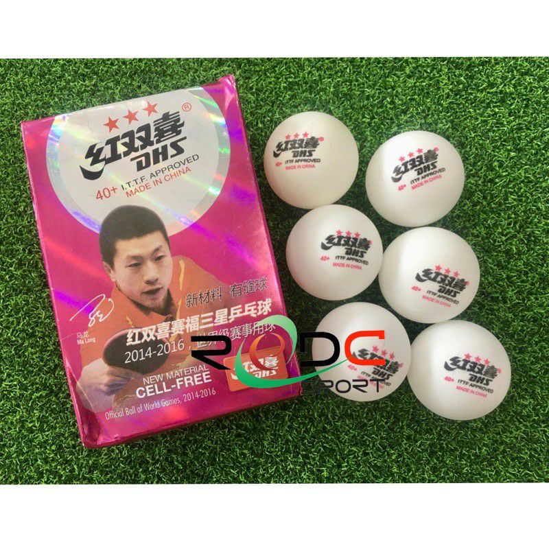 DHS 3-Star 40+ Table Tennis Balls/ Bola Ping Pong | Shopee Malaysia