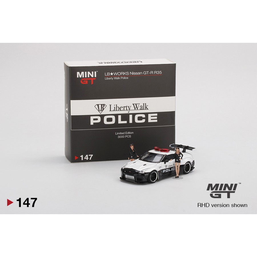 Mini GT #147 LB☆WORKS Nissan GT-R (R35) LB☆WORKS Police | Shopee 