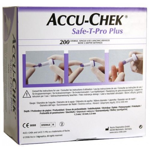 ACCUCHEK SafeTPro Plus SingleUse Lancets Devices 200pcs Shopee