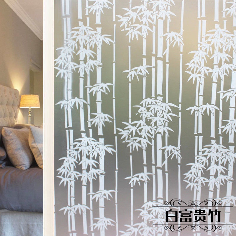 45/60CM Frosted glass paste transparent opaque selfadhesive shading window paste toilet