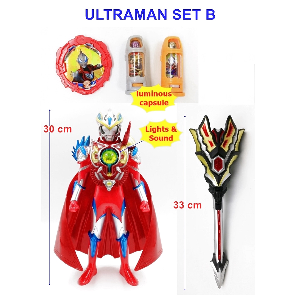 Ultraman (set B)Geed Giga Finalizer Jad Claw Cutting Action Figure Kid ...