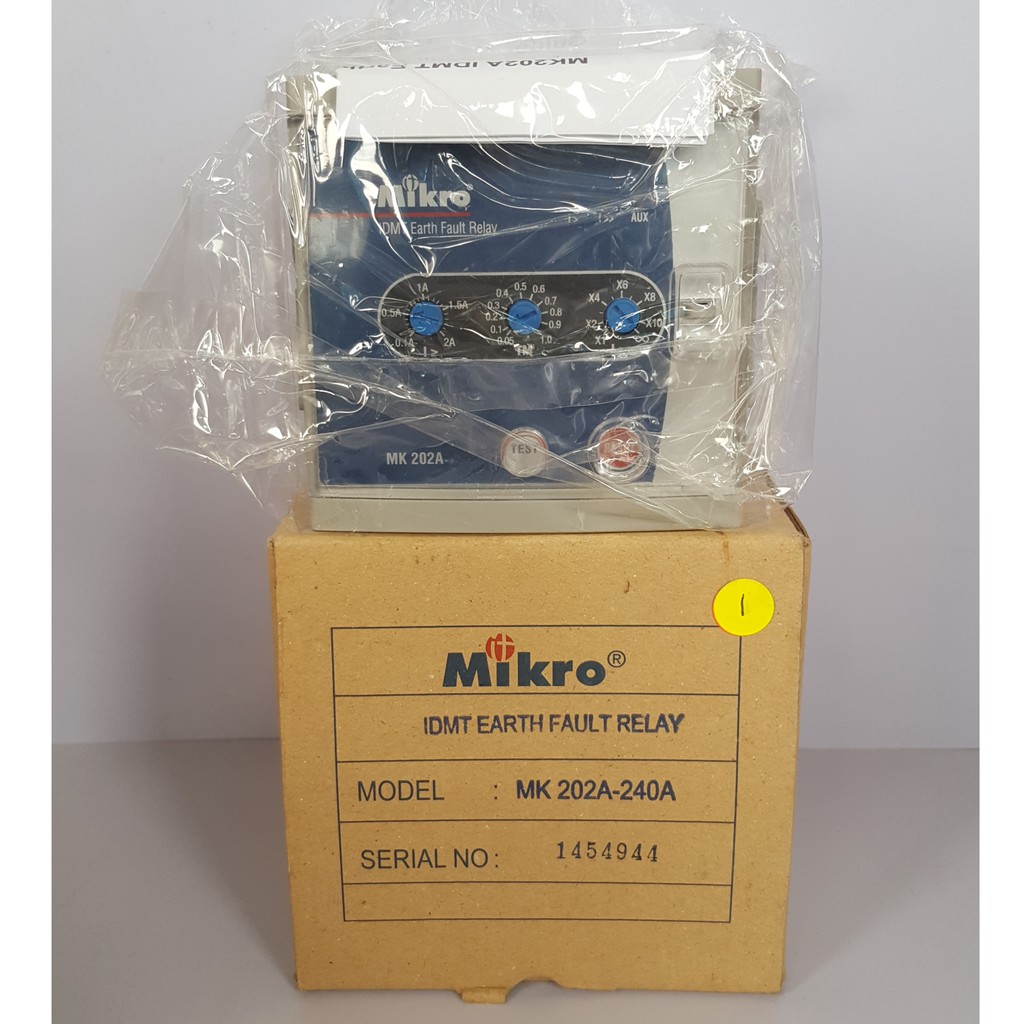 CLEARANCE MIKRO MK202A IDMT Earth Fault Relay | Shopee Malaysia