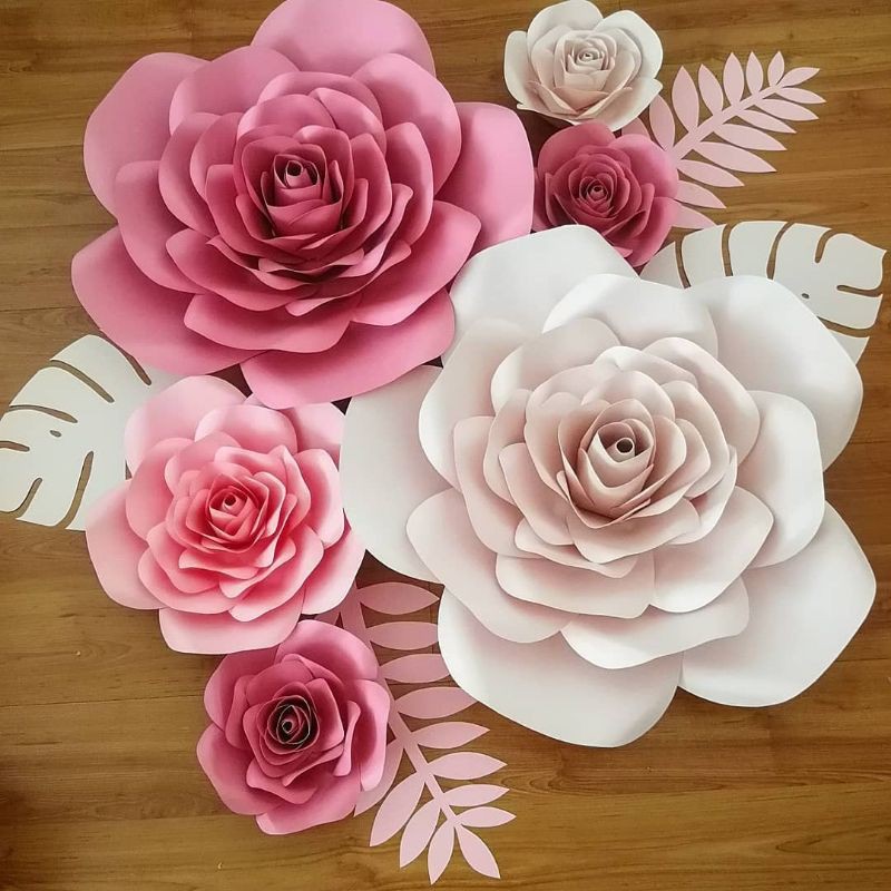 Ready Made Giant Paper Flower Party Backdrop Decoration 15/25/35/45cm Shopee Malaysia