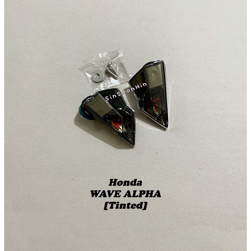 Honda WAVE ALPHA CX110 Modify Front Signal Lamp Set [Tinted] - 1SET ...