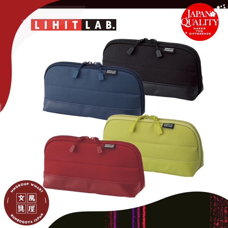Lihit Lab Smart Fit Actact Wide Open Pencil Case Shopee Malaysia