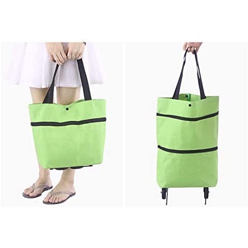 Foldable Trolley Shopping Bag Trolley Bag Travel Luggage Bag With ...