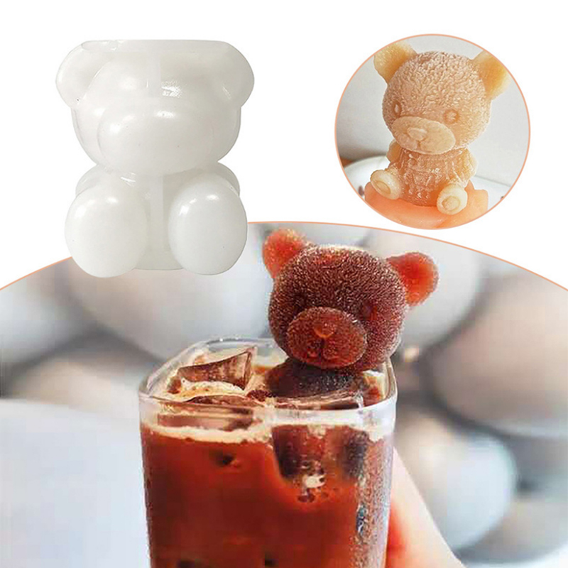 Three-dimensional Bear Mold Creative Ice Mold Teddy Bear Cake Mou