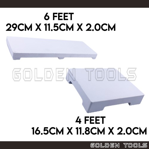 Flat Italy Ceramic Soldering Tile With Feet Papan Soldering Board Block ...