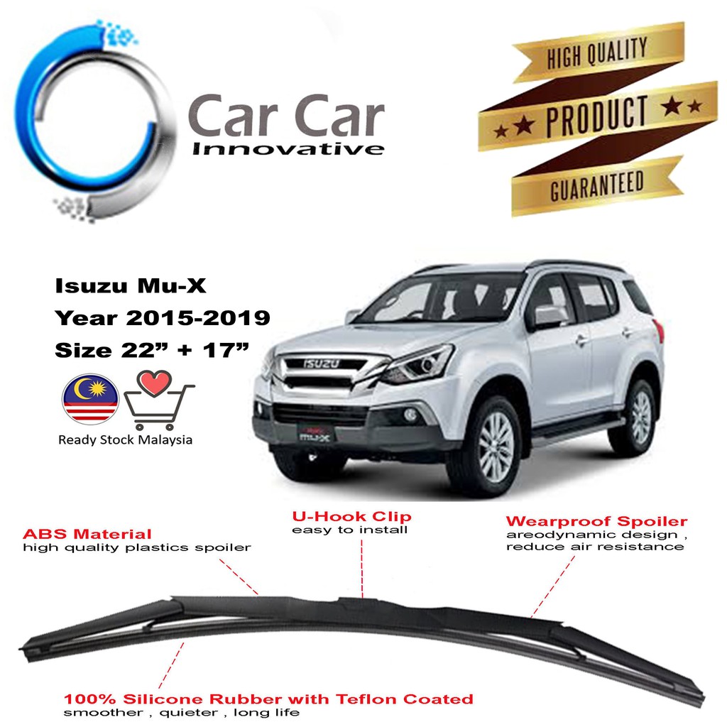 Isuzu Mux Wiper 20152019 Silicone Car Wiper Blades, Car Windshield