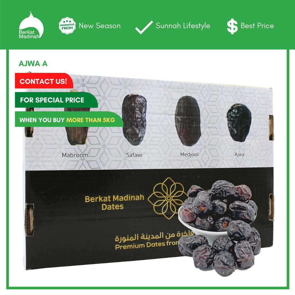 Berkat Madinah New Harvest Dates Kurma Box Harga Borong Ajwa Safawi Mabroom Sukkary