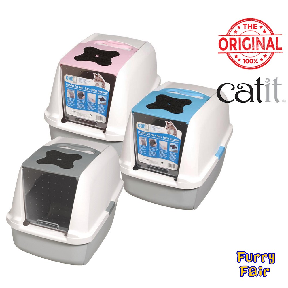 Hagen Catit Hooded Cat Pan With Carbon Filter Included Cat Litter