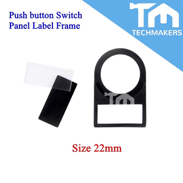 1pcs Push Button Legend Plate / Label Mounting Size 22mm Push Switch Panel Label Frame TechMakers