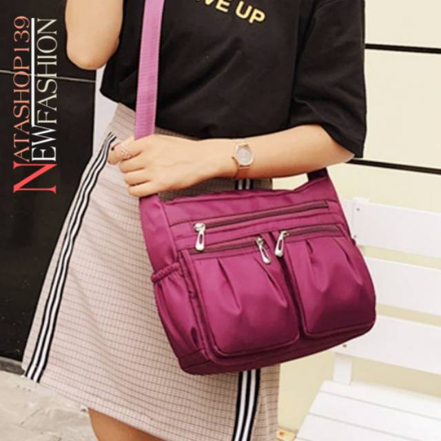 Hot Women's Bags Korean Women's Fashion Multi-Pocket Sling Bags ...