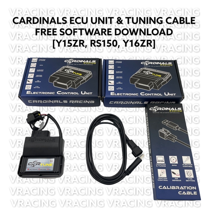 CARDINALS Racing ECU Y15ZR/RS150/Y16ZR Tuning Cable, Free Software ...
