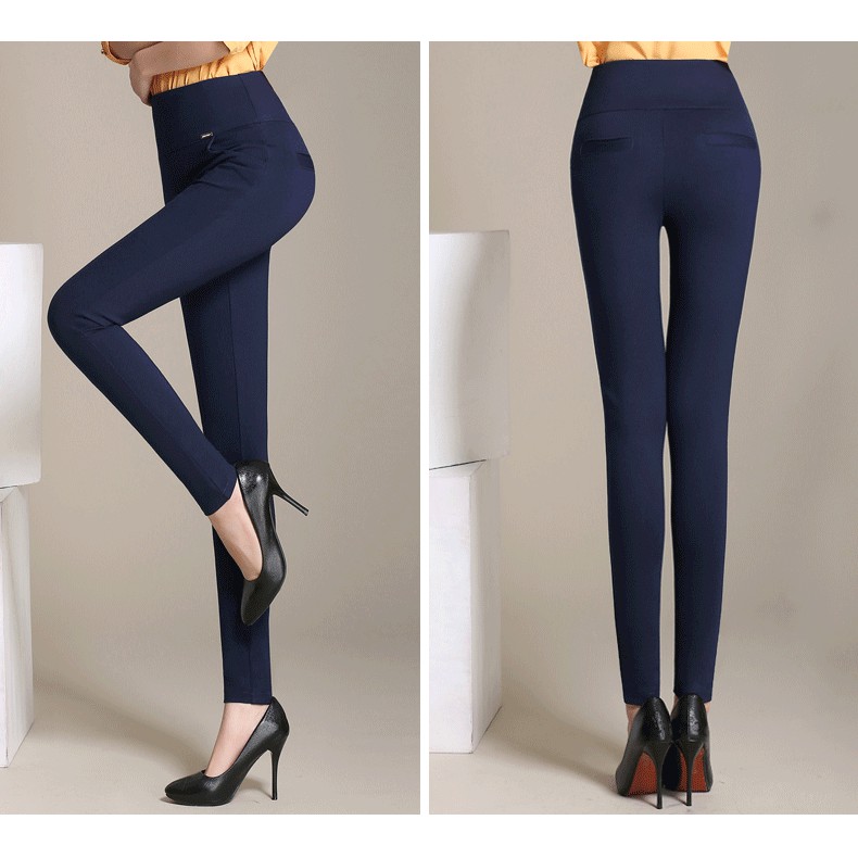 Plus Size M 4xl Long Pants Women Casual High Waist Casual Korean Style