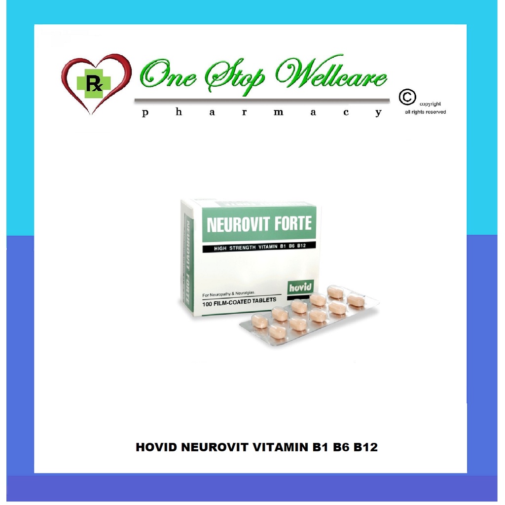 HOVID NEUROVIT VITAMIN B1 B6 B12 1 STRIP (EXP:02/2022) | Shopee Malaysia