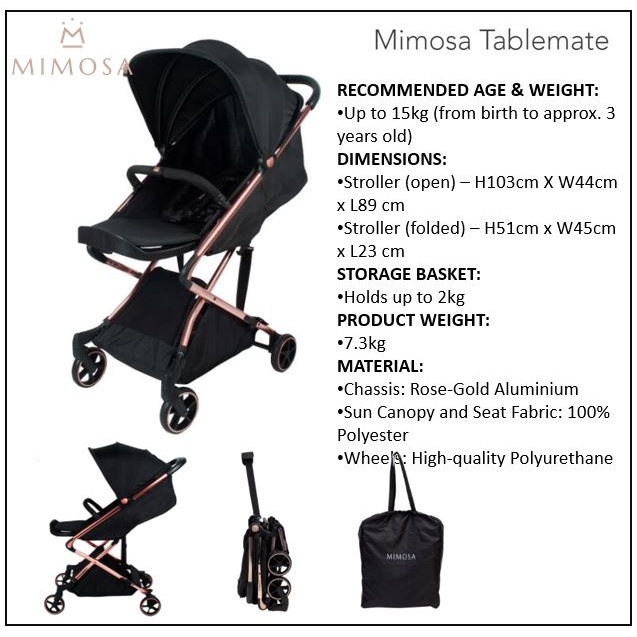 Mimosa Cabin City+ Backpack Stroller Tablemate Stroller Shopee