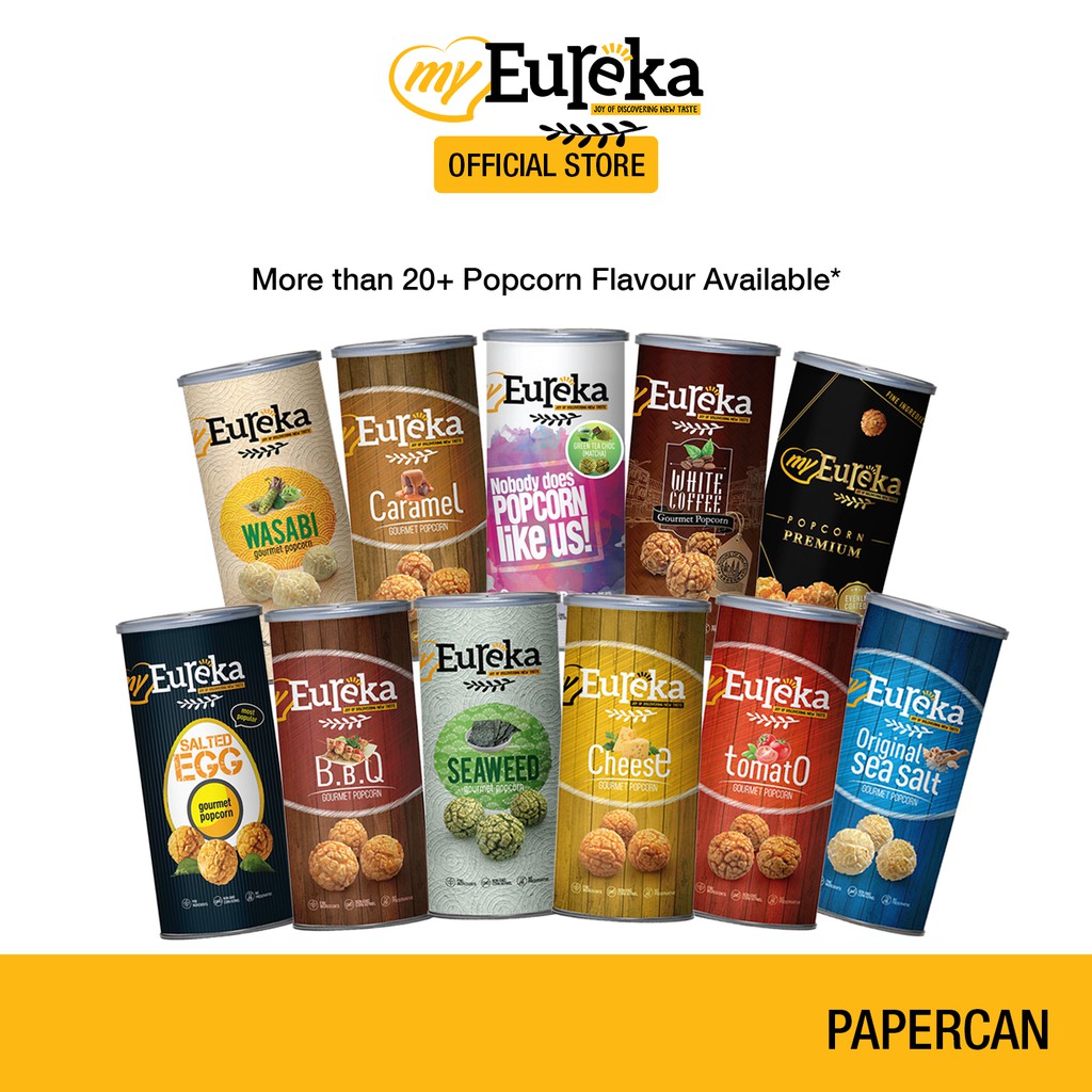 Eureka Popcorn Papercan Shopee Malaysia