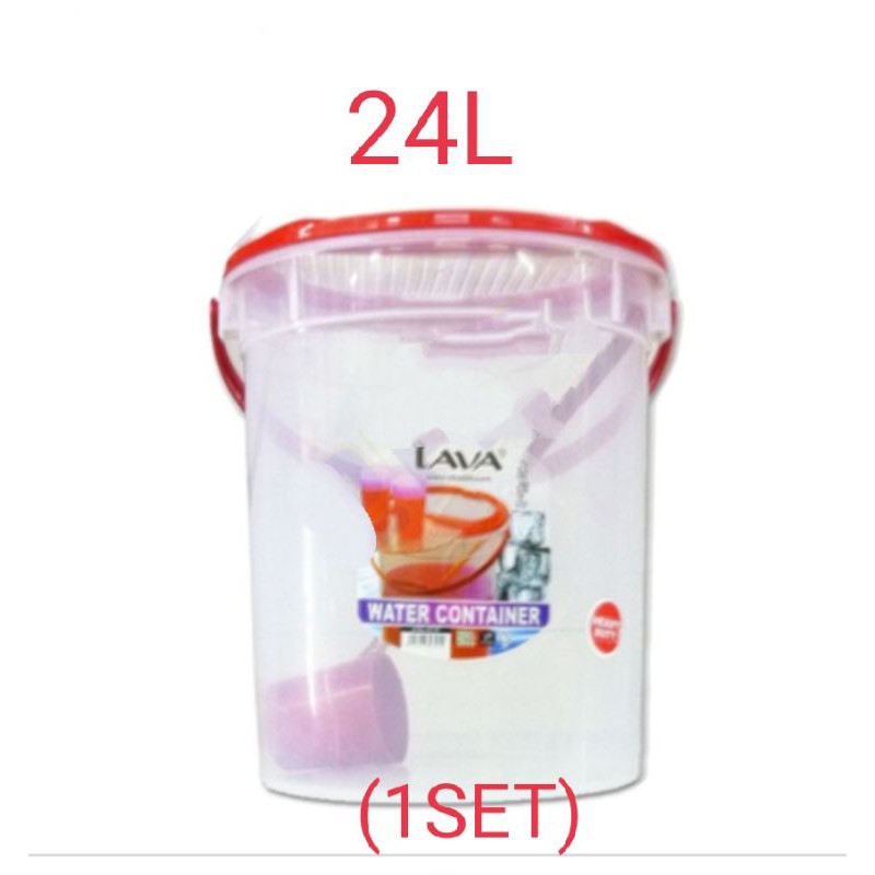 24llava Juice Container With Scoop Water Container Dispenser Balang Air Bekas Air 1012