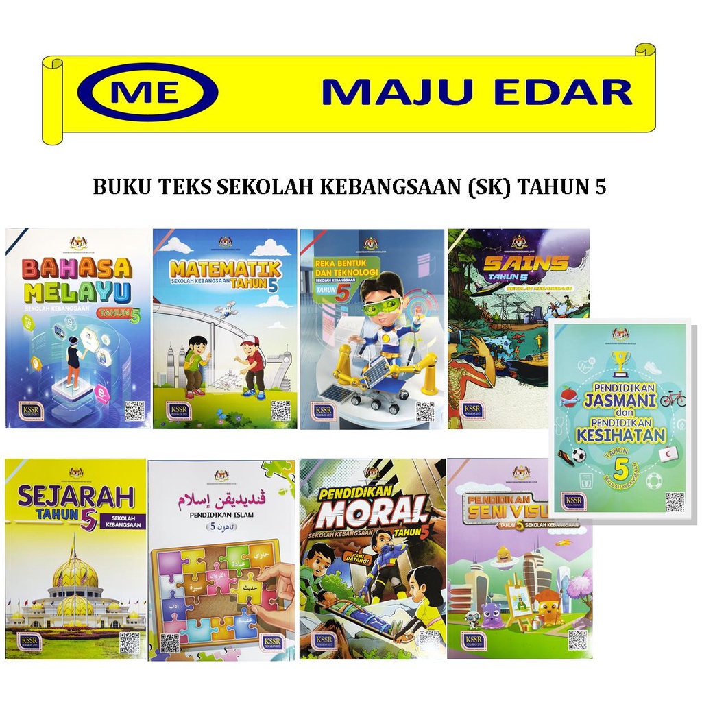 BUKU TEKS SEKOLAH KEBANGSAAN (SK) TAHUN 5/ TEXTBOOK SK YEAR 5 | Shopee ...