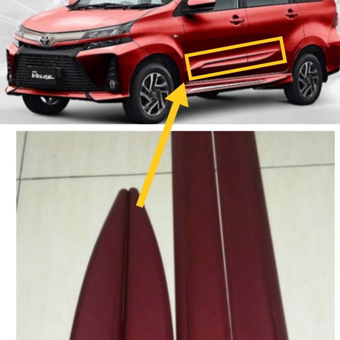 Liss LIST BODY Molding LIST Door TOYOTA AVANZA DAIHATSU XENIA ORIGINAL