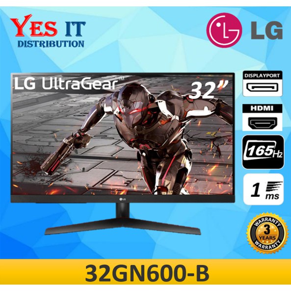 LG 32GN600-B 31.5'' UltraGear QHD VA 1ms 165Hz HDR10 AMD FreeSync ...