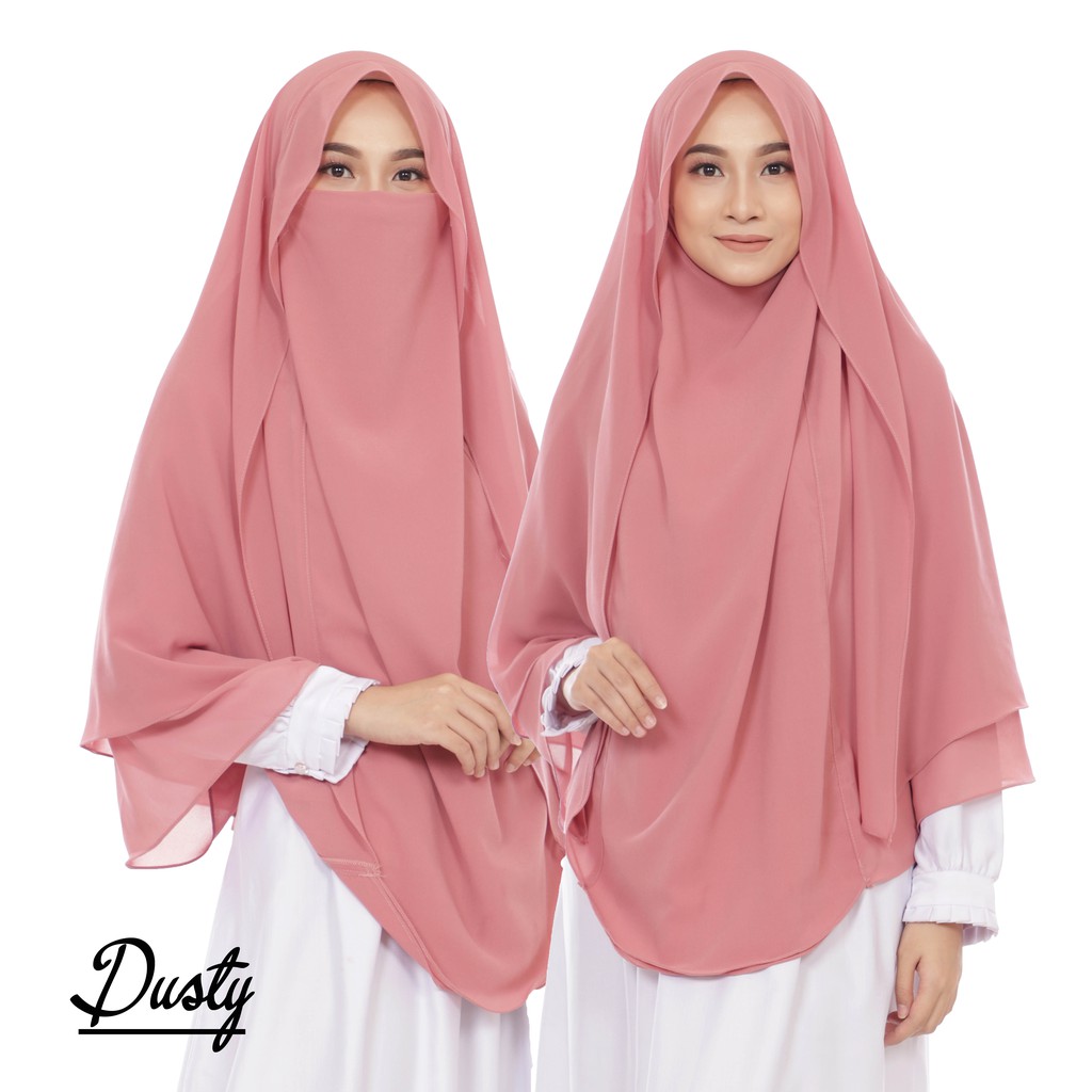 Jilbab Hijab Hijab Bergo Instant French Khimar Veil Tali Siti Aminah Niqab Syari Jumbo Shopee