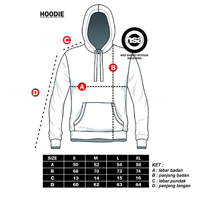 Nsa Ind Hoodie Bad Influencer Black Men Women Oversize Shopee Malaysia