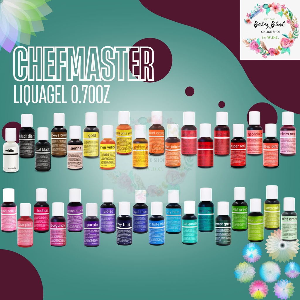 Chefmaster Liqua Gel Food Color 20ml | Shopee Malaysia