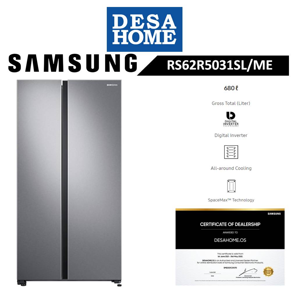[FREE DELIVERY WITHIN KL] Samsung Refrigerator Side by Side with Large