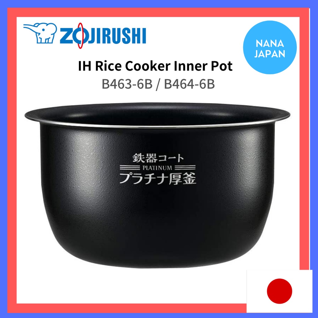 Zojirushi Pressure IH Rice Cooker Extremely Cooked Pot Inner Pot  Replacement Inner Pot Parts Rice Cooker Single Item Replacement Replacement  5.5 Go Cook B463 