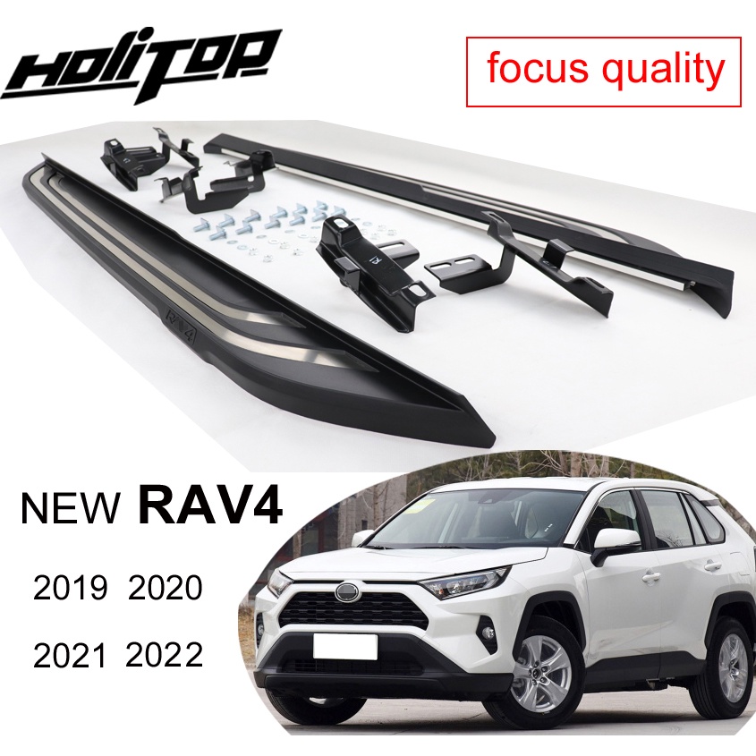 thumbnail image 2 of Speed Daddy Black Aluminum Side Step Bars For Toyota RAV4 XA30 2006-2012 – 5.5" Flat 2 of 6