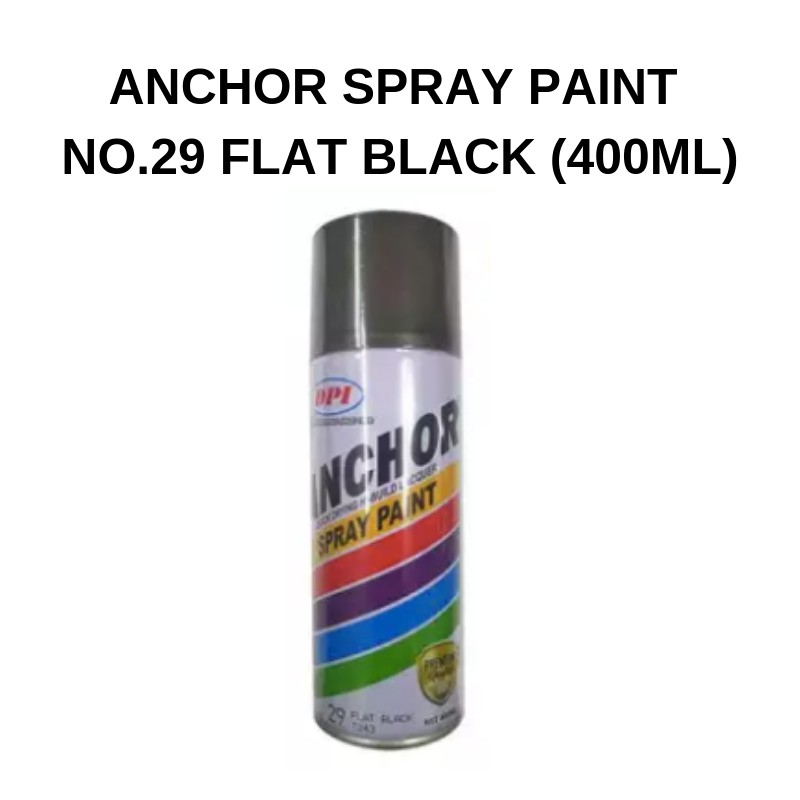 Flat black deals paint spray