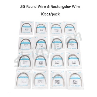 Dental Orthodontic Archwires, Stainless Steel Archwires,Round or  Rectangular,Square/Ovoid/Natural,For Teeth Brackets