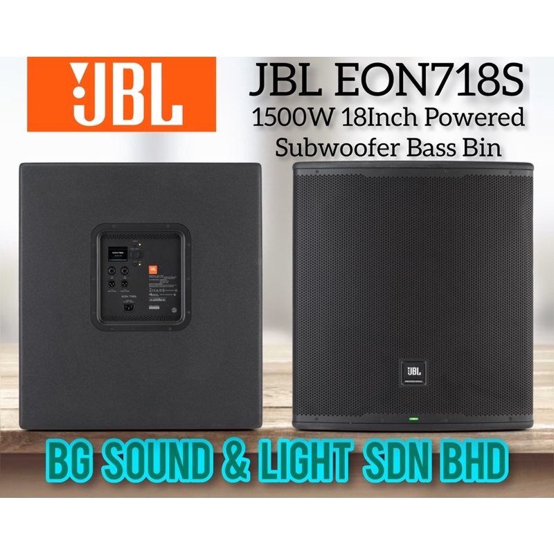 JBL EON718S 1500Watt 18Inch Powered Subwoofer Bass Bin ( EON-718S / EON ...