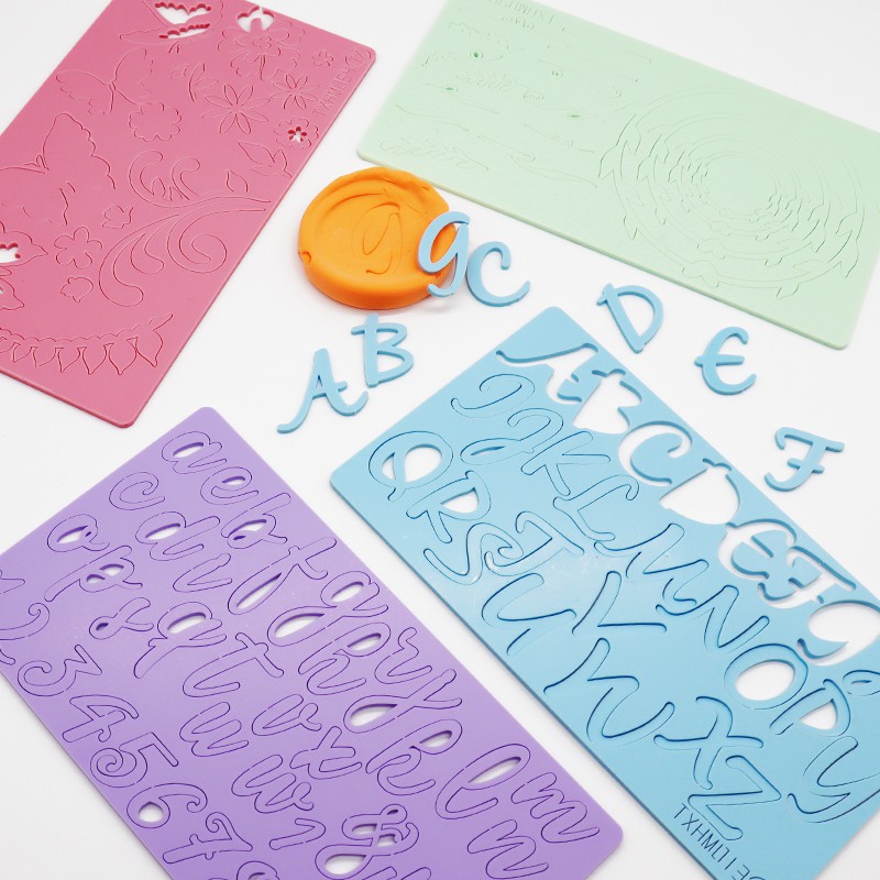 Acrylic Cake DIY Stamp Alphabet Letter Number Fondant Tool Uppercase ...